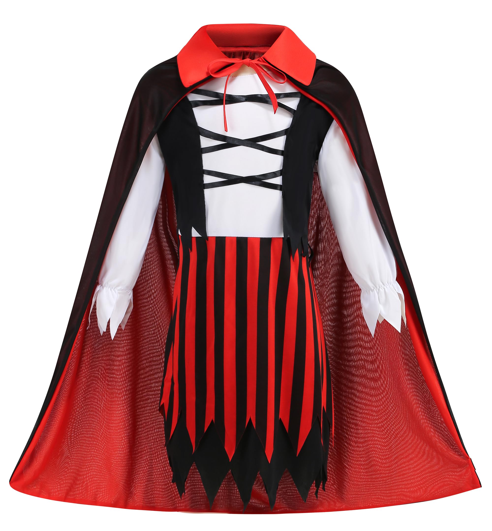 Kids Deluxe Pirate Costume Set – 10 Piece Black Outfit with Cloak, Hat, Sword, Map & Accessories for Halloween and Cosplay