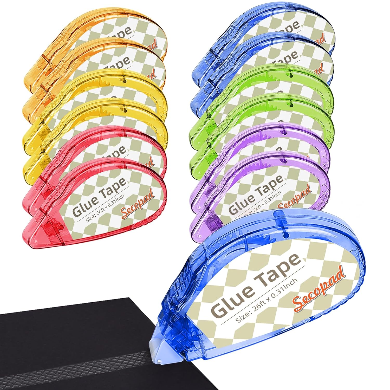 4-Pack Double-Sided Adhesive Tape Rollers