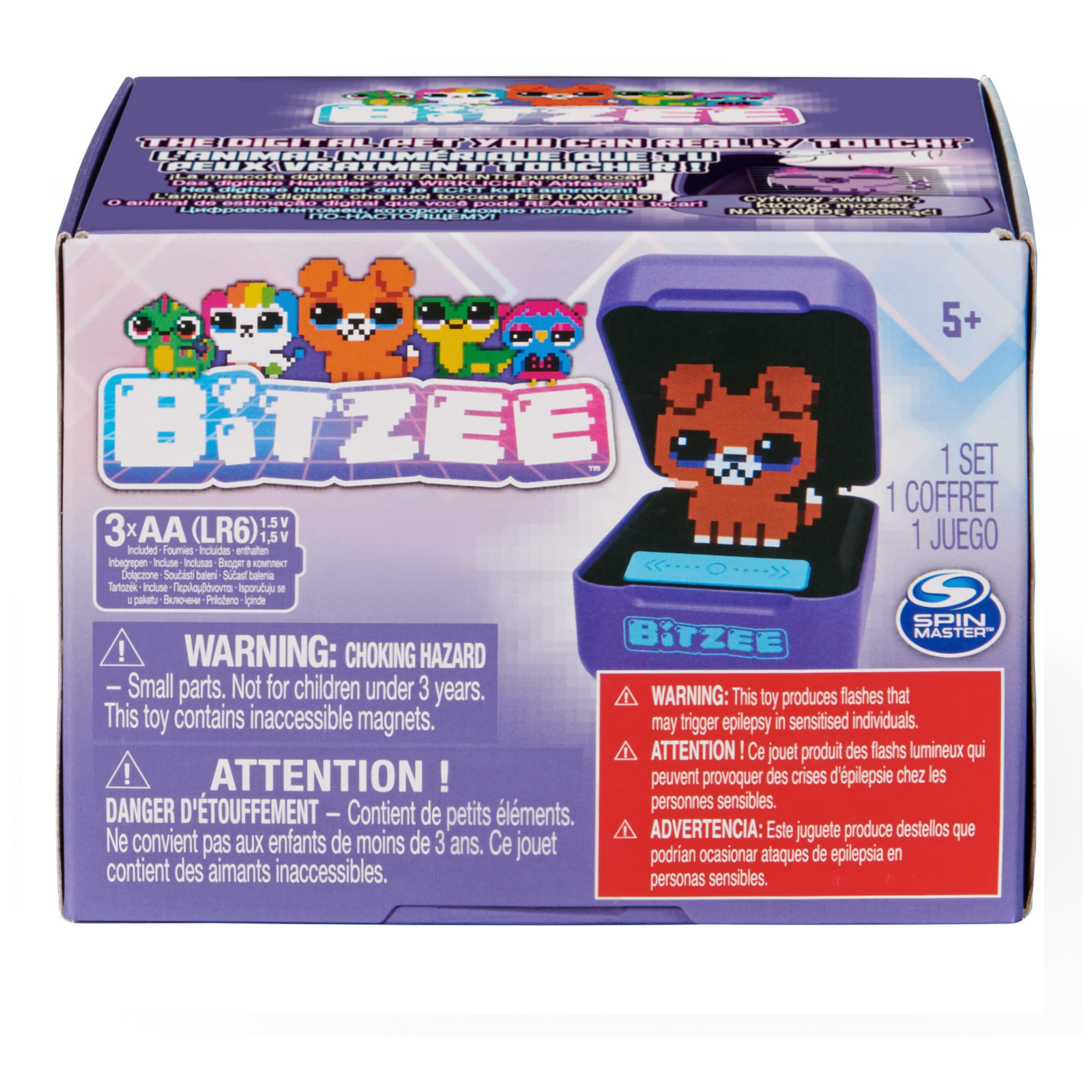 Bitzee Interactive Digital Pet Toy with Touch & Motion Response – Collectible Virtual Companion with 15 Evolving Characters