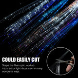 15-Pack Multicolor LED Hair Extension Clips – Fiber Optic Light-Up Braids with Heart & Butterfly Clips for Parties & Festivals