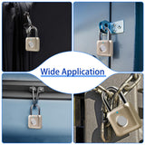 UMIKSMART Biometric Fingerprint Padlock with USB-C Rechargeable Battery, Fast Unlock Smart Lock for Gym Locker, Backpack & Storage