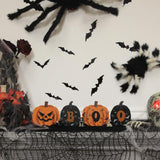 Reversible Wooden Pumpkin Table Decor – “FALL” & “BOO” Double-Sided Autumn & Halloween Decoration for Home