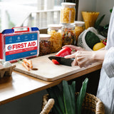 Be Smart Get Prepared First Aid Kit – 180 Pieces, FDA Approved Emergency Medical Kit (Red)
