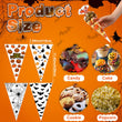 200 Pcs Halloween Cone Treat Bags – Pumpkin, Ghost, Bat & Spider Designs for Candy, Cookies & Party Favors (Cellophane, 4 Styles)