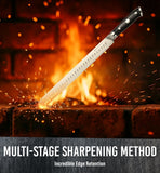 12” Premium Carving Knife – Razor Sharp German Steel BBQ & Meat Slicing Knife