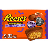 REESE’S Miniatures Milk Chocolate Peanut Butter Cups – Halloween Candy, 9.92 oz Bag