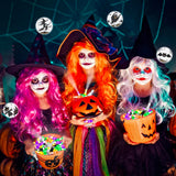 Halloween LED Finger Lights – 36 Pcs Glow-in-the-Dark Finger Projectors for Kids (6 Colors & Designs)