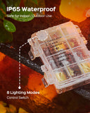 Pumpkin & Maple Leaf Halloween String Lights – 15FT Battery-Powered Warm White LEDs with Remote, 8 Modes & Timer (Waterproof, Indoor/Outdoor)