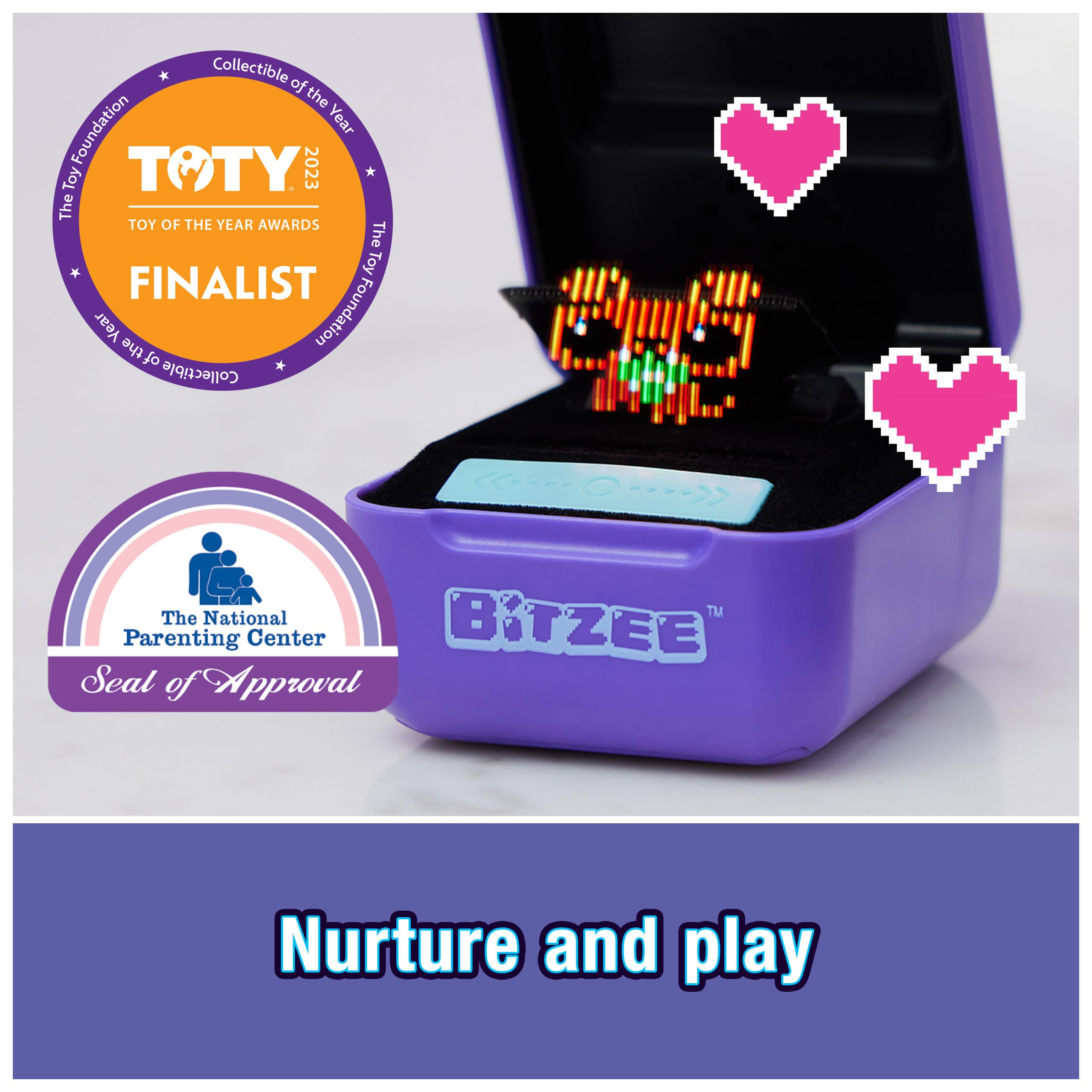 Bitzee Interactive Digital Pet Toy with Touch & Motion Response – Collectible Virtual Companion with 15 Evolving Characters