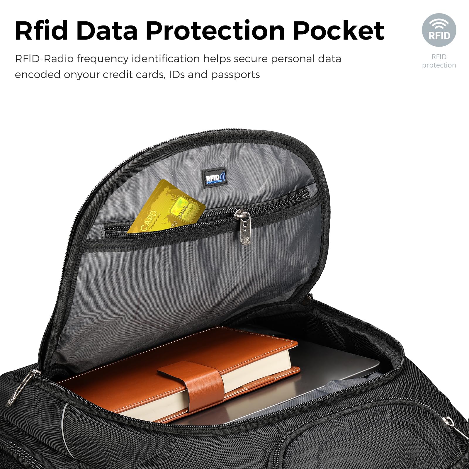 Swissdigital Design TSA Business Laptop Backpack – USB Charging RFID Travel Bag for Men