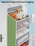 JARLINK Over-The-Door Organizer with 5 Shelves – Heavy-Duty Hanging Storage with Anti-Tilt Design (Grey)