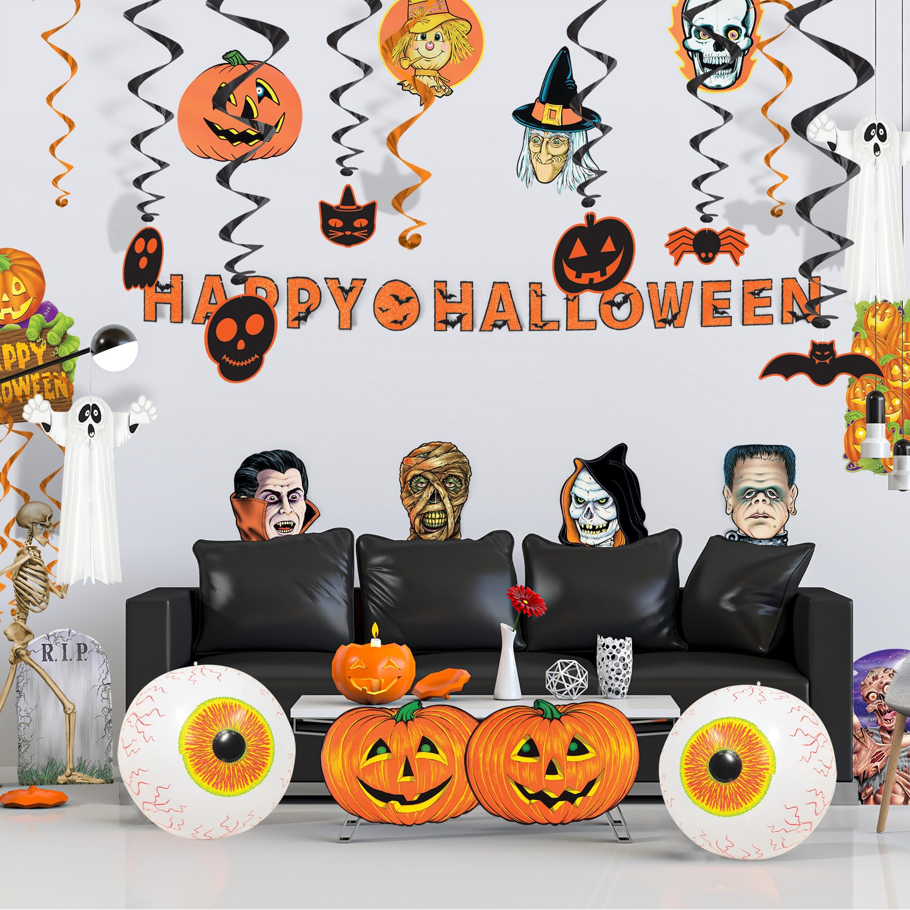 🏷 Product Title (90–120 chars) Beistle 2-Pack Inflatable Eyeballs – 16" Creepy PVC Halloween Decorations for Haunted Houses & Parties