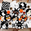 Black Ghost Halloween Tableware Set – 144 Pcs Disposable Plates, Cups, Napkins & Cutlery with Cute Boo Ghost Design for Party & Baby Shower