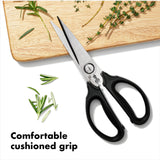 Multi-Purpose Stainless Steel Kitchen & Herb Scissors with Micro-Serrated Blades