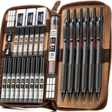 Silver 30-Piece Metal Mechanical Pencil Drafting Set