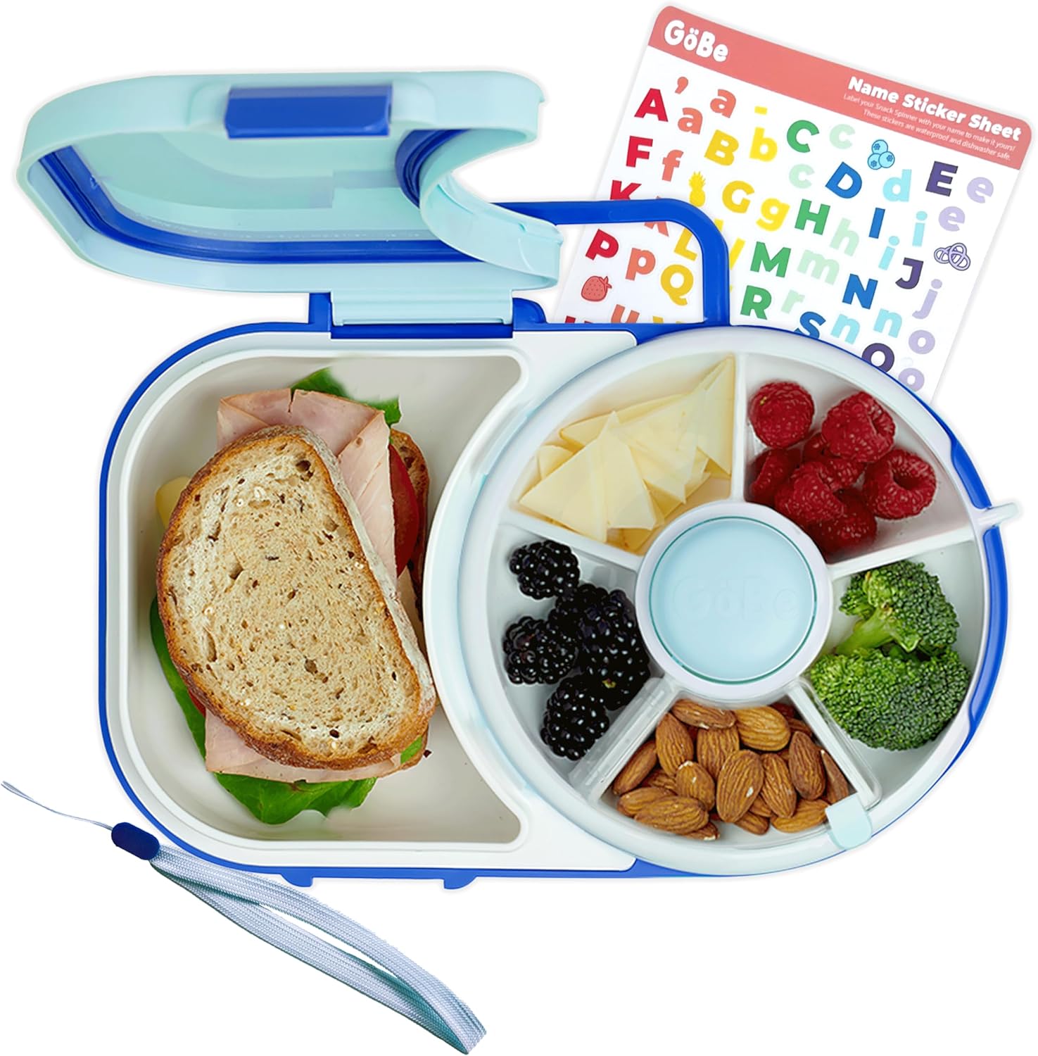 Taro Purple Snack Spinner Lunchbox with Sandwich Compartment
