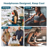 Portable Bladeless Neck Fan with 3 Speeds – USB Rechargeable Hands-Free Cooling Fan for Travel, Outdoor & Office