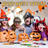 Halloween Ballpoint Pens – 48 Pack Vivid Color Retractable Pens with Black Ink (Durable Plastic, Smooth Writing)