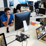 SUPERDANNY 28-in-1 Heavy Duty Surge Protector Power Strip with 22 Outlets & 6 USB Fast Charging Ports Flat Plug Extension Cord