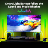 RGB+IC Bluetooth Light Bars – 16M Color TV Backlight with Music Sync & Remote Control
