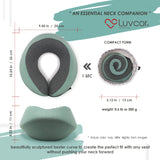 Memory Foam Travel Neck Pillow with Eye Mask & Earplugs – Adjustable Support Pillow for Airplane & Travel