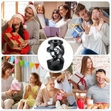 Kinetic Optical Illusion Fidget Spinner Ball Aluminum Desktop Stress Relief Toy Focus Gadget for Kids & Adults Black