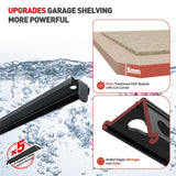 REIBII 5-Tier Heavy Duty Metal Storage Shelves 2-Pack – 2400 lbs Adjustable Garage & Warehouse Shelving System