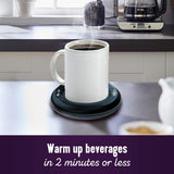 Mr. Coffee Portable Mug Warmer 17W Electric Cup Heater for Coffee & Tea Office Desk Travel Home Use Black