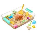 Clear Stackable Storage Box with Lid – Flat Organizer for Documents, Crafts, Office and Classroom Use