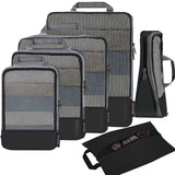 Compression Packing Cubes for Suitcase – Durable 320D Travel Packing Organizers for Efficient Luggage Storage