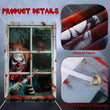 Clown-Themed Halloween Curtains – 2PCS Creepy Window Decorations for Haunted House & Party Décor