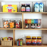 Clear Pantry & Fridge Organizer Bins – 8-Piece BPA-Free Storage Set (Multi-Size)