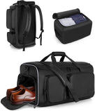 50L Convertible Garment Duffel Backpack with Shoe Compartment