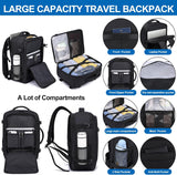 25L Airplane-Approved Travel Backpack with Shoe Pouch & 15.6-Inch Laptop Compartment