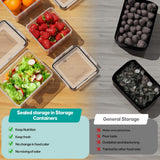 20-Piece Airtight Food Storage Containers Set – Leakproof BPA-Free Meal Prep Boxes with Lids (Multi-Size)