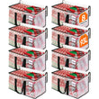 Extra Large 93L Clear Moving Storage Bags (8-Pack) – Heavy Duty Zippered Totes with Reinforced Handles & Label Pocket