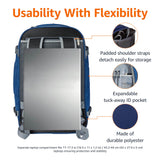 Amazon Basics 40L Expandable Travel Backpack – Carry On Laptop Backpack with Dual Carry Design