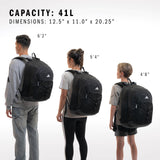 PrimeTime Large Backpack with Laptop Sleeve – Extra Spacious Daily & School Bag for Women & Men