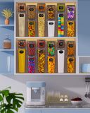 Airtight Food Storage Containers Set – 24 Piece Stackable Pantry Canisters with Lids, Labels & Marker