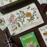Wildflower Canvas Pencil Pouch with Zipper