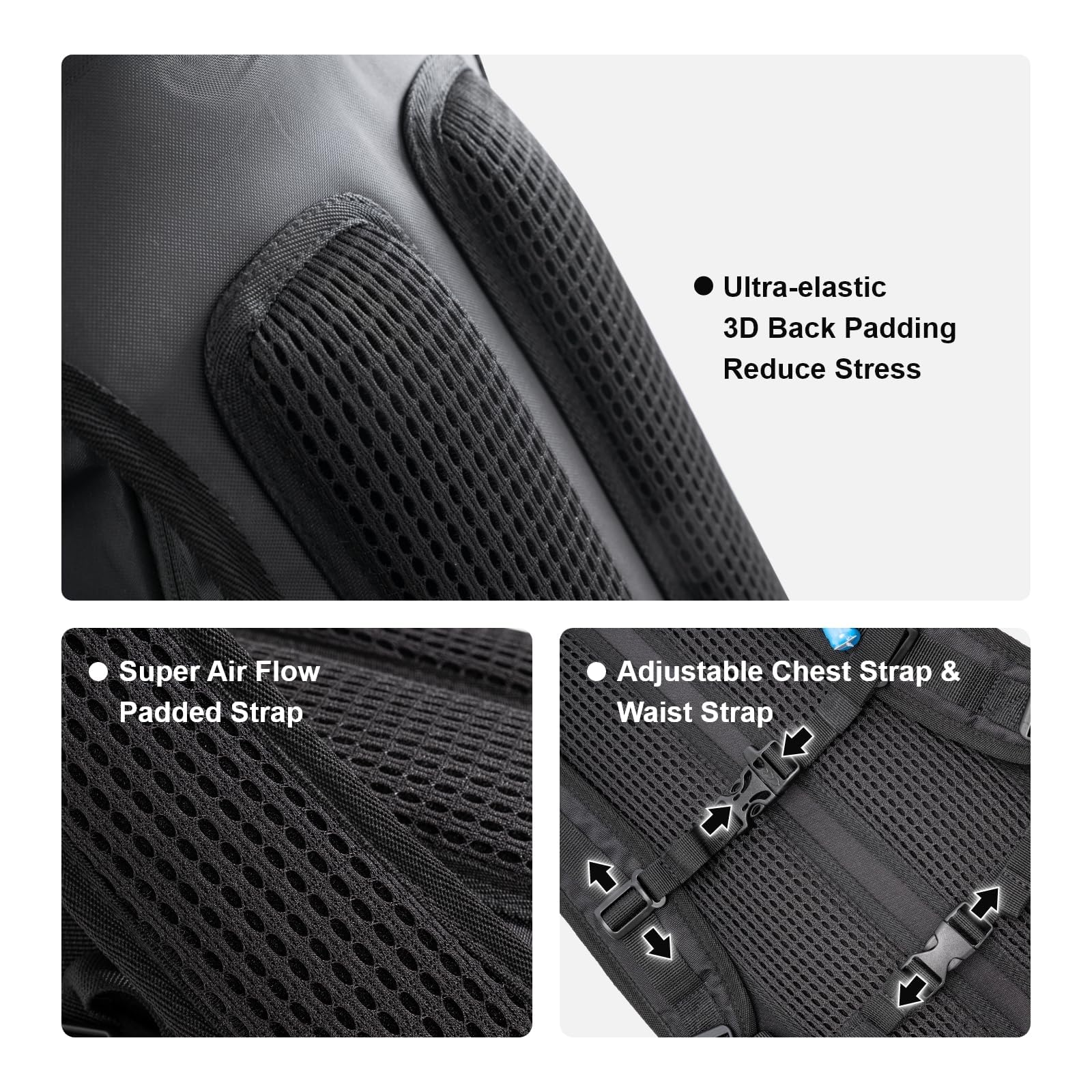 EVERFUN 18L Insulated Hydration Backpack with 2L Bladder & Rain Cover – Lightweight Hydro Pack for Hiking, Cycling & Running – Black