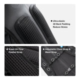 EVERFUN 18L Insulated Hydration Backpack with 2L Bladder & Rain Cover – Lightweight Hydro Pack for Hiking, Cycling & Running – Black