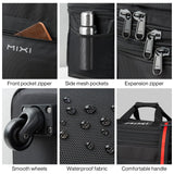 Mixi Expandable Rolling Duffle Bag 120L, Foldable Large-Capacity Travel Bag with Wheels for Men & Women (Black)
