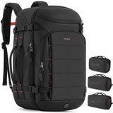 Tolaccea 40L Carry-On Travel Backpack with Packing Cubes – Laptop Backpack, Black