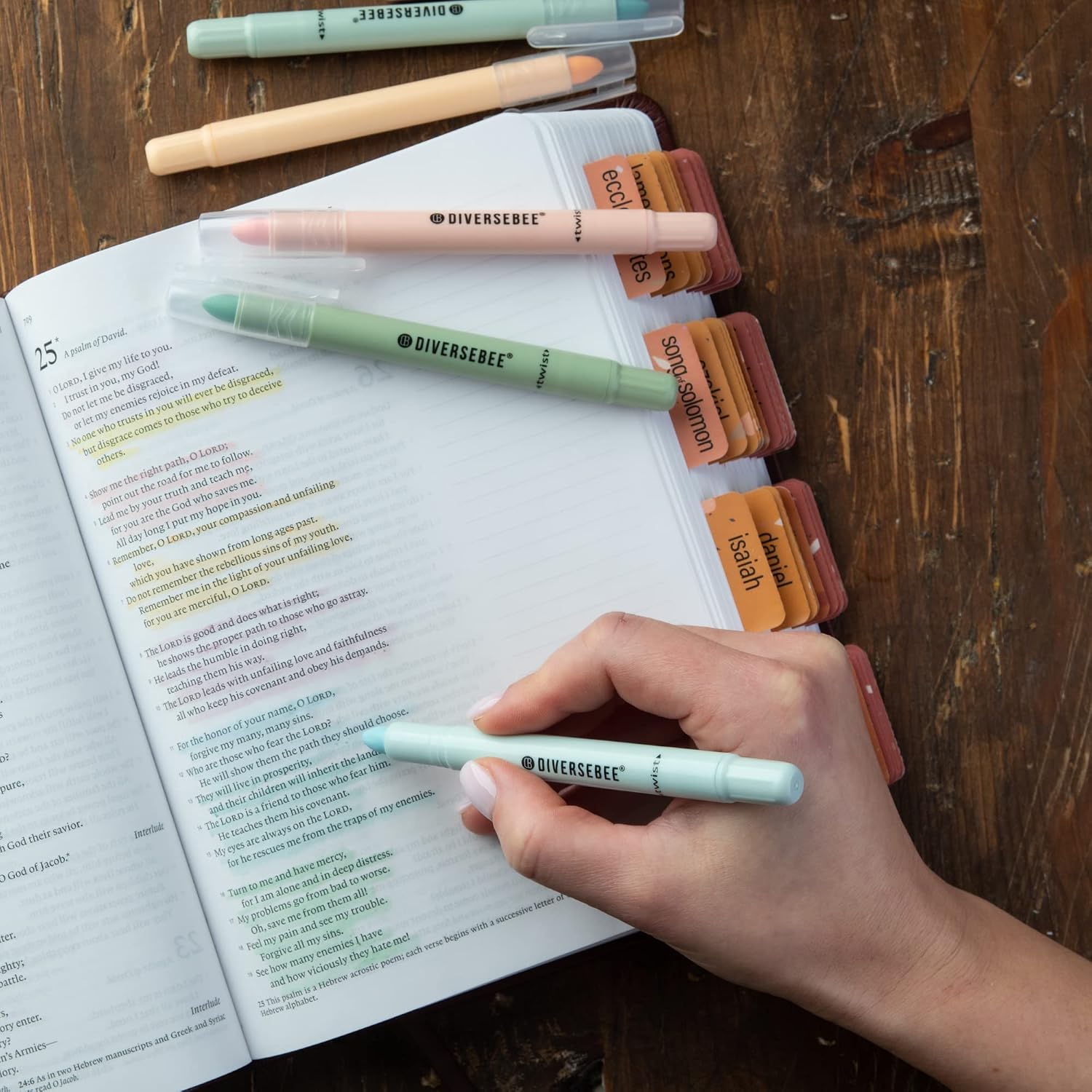 8-Pack Pastel No-Bleed Gel Highlighters