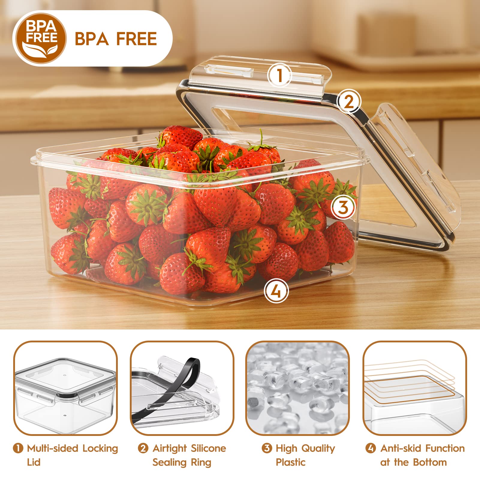 Airtight Food Storage Containers with Lids – 40 Piece Leak-Proof Meal Prep Set (BPA-Free)