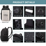 Extra Large 50L Travel Laptop Backpack for Men & Women, TSA Friendly, USB Charging, Anti-Theft Design