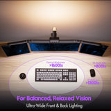 Quntis Professional LED Desk Lamp – 1100LM Monitor Light with Motion Sensor & 95 CRI Eye-Care Lighting