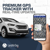 LandAirSea 54 GPS Tracker with Magnet, Real-Time Vehicle Tracking, Global Coverage, Geofencing Alerts, SilverCloud App Compatible, Waterproof