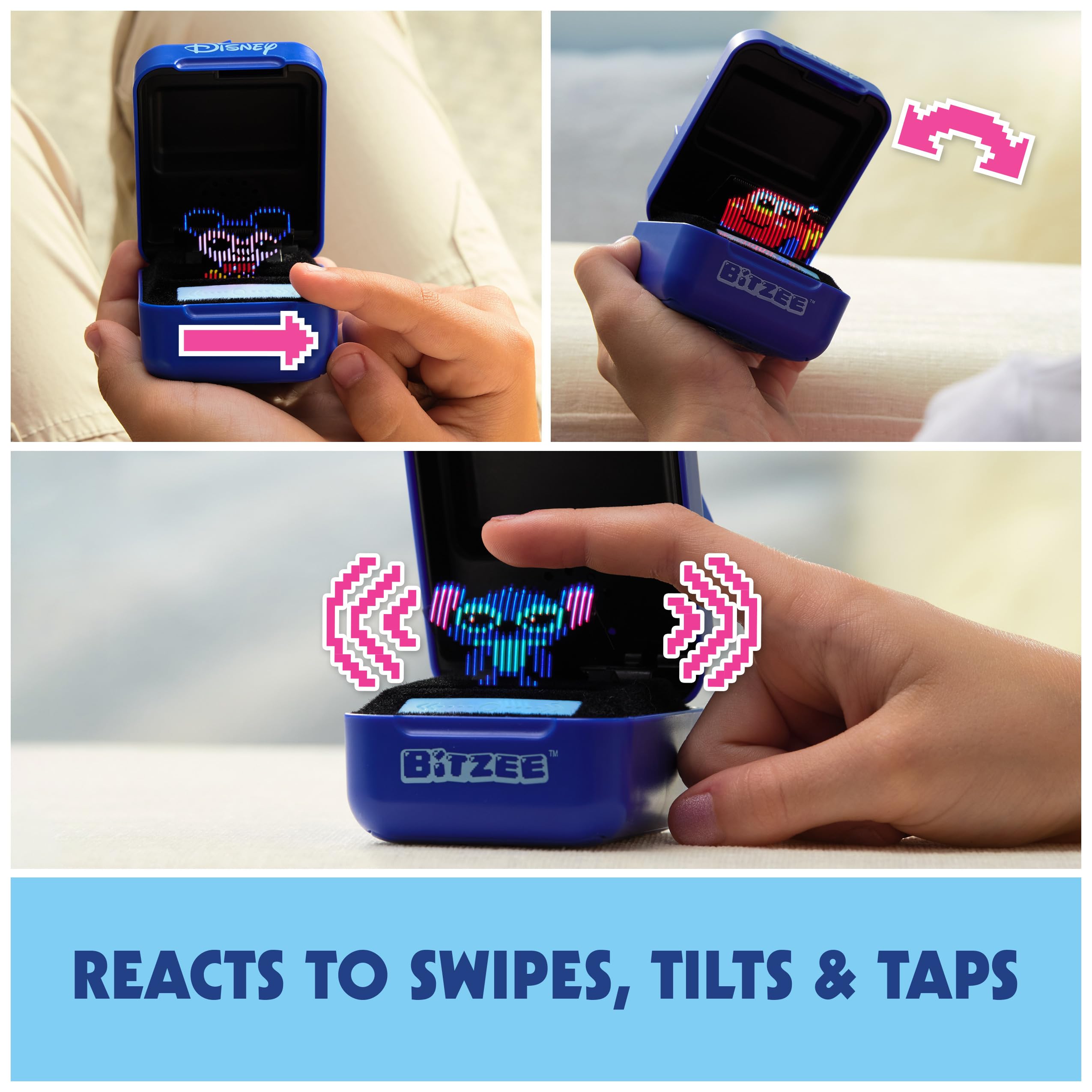 Bitzee Disney Interactive Digital Pet Toy with 30 Collectible Characters – Touch-Responsive Virtual Companion Featuring Mickey Mouse, Frozen, Toy Story & More